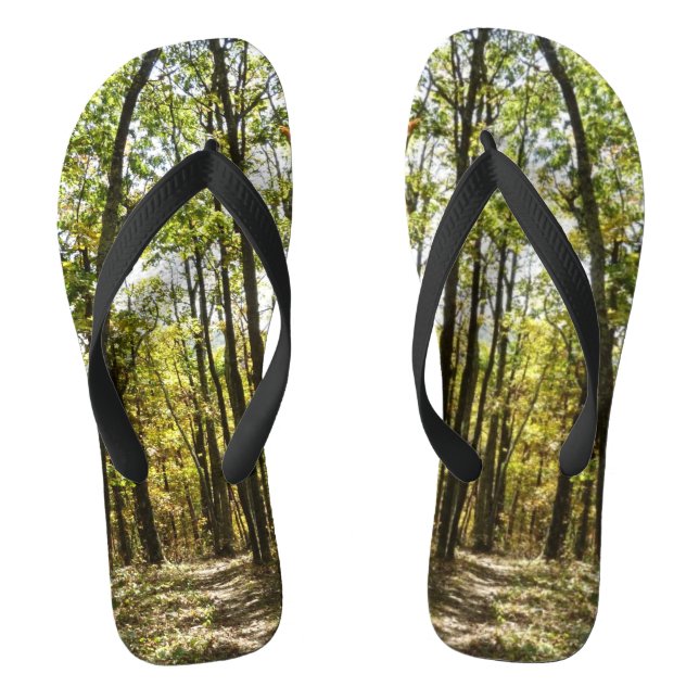 Appalachen-Pfad im Oktober in Shenandoah Flip Flops (Fußbett)