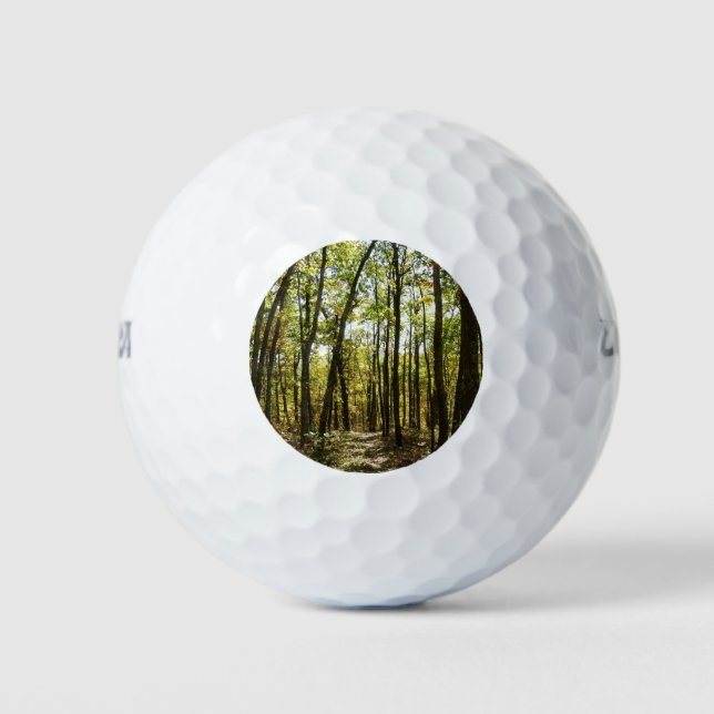 Appalachen-Pfad im Oktober in Shenandoah Golfball (Vorderseite)