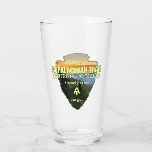 Appalachen-Pfad (Pfeilspitzen) Glas (Vorderseite)