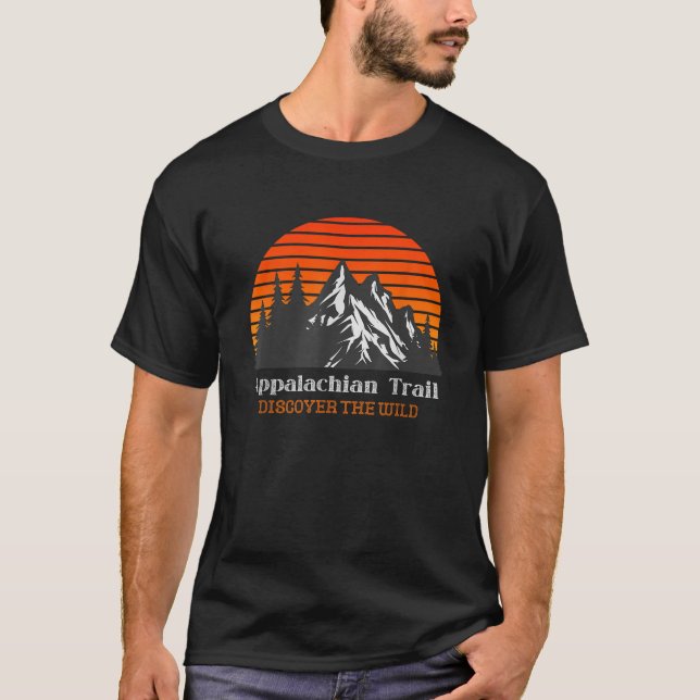 Appalachen Vintager Weg Wandern T-Shirt (Vorderseite)