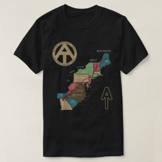Appalachen Wanderkarte  T-Shirt