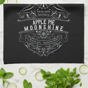 Appalachia-Moonshine-Etikett Geschirrtuch