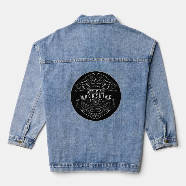 Appalachia Moonshine-Etikett Jeansjacke (Rückseite)