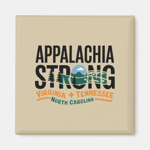 Appalachia Strong Mountain Outdoors Wandern NC Magnet