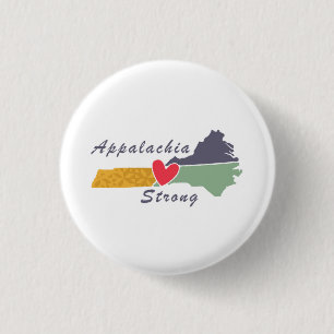 Appalachia Strong NC Mountains Button