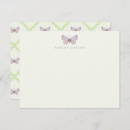 Appalachian Blue Butterfly Flat Note Card Mitteilungskarte