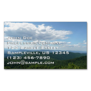 Appalachian Mountains I Shenandoah Magnetische Visitenkarte