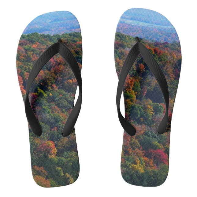 Appalachian Mountains im Herbst Flip Flops (Fußbett)