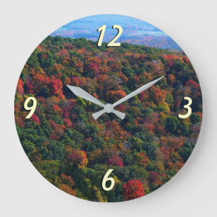 Appalachian Mountains im Herbst Große Wanduhr