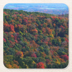 Appalachian Mountains im Herbst Rechteckiger Pappuntersetzer