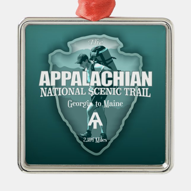 Appalachian Trail (arrowhead T) Ornament Aus Metall (Vorne)
