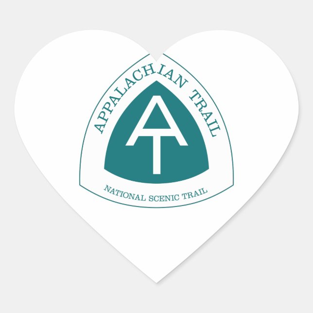 Appalachian Trail Herz-Aufkleber (Vorderseite)