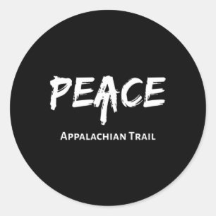 Appalachian Trail Logo - Friedlich Wandern Runder Aufkleber