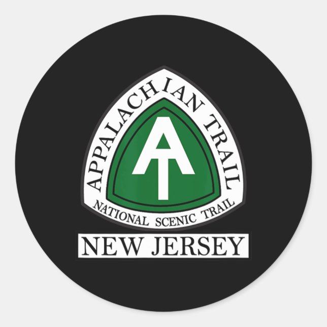 Appalachian Trail New Jersey Nj  Runder Aufkleber (Vorderseite)
