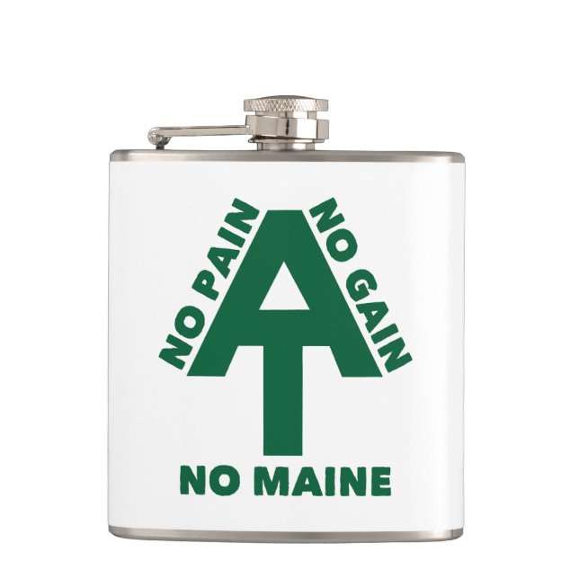 Appalachian Trail No Pain No Gain No Maine Flachmann (Vorderseite)
