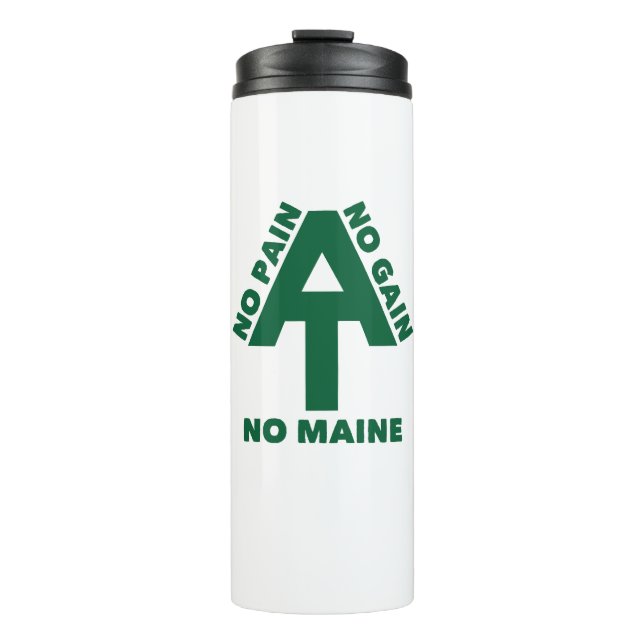 Appalachian Trail No Pain No Gain No Maine Thermosbecher (Vorderseite)