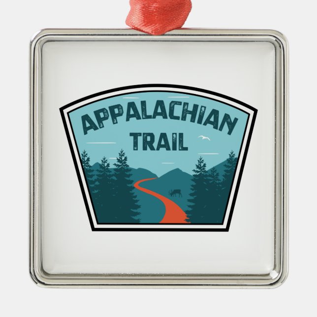 Appalachian Trail Ornament Aus Metall (Vorne)