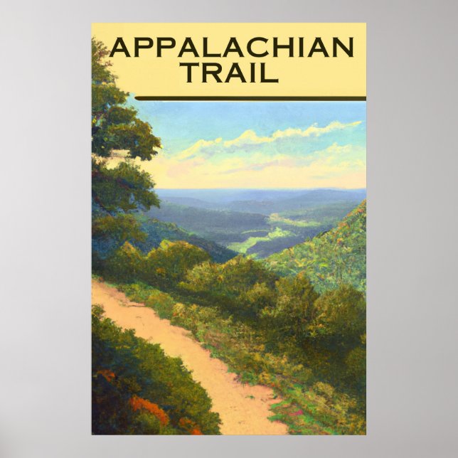 Appalachian Trail Overlook Poster (Devant)