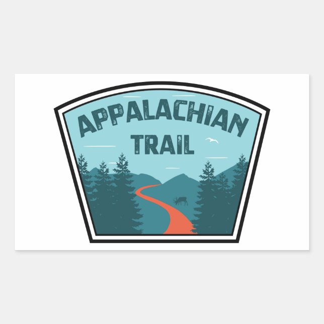 Appalachian Trail Rechteckiger Aufkleber (Vorderseite)