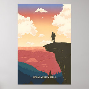 Appalachian-Trail-Reiseposter Poster
