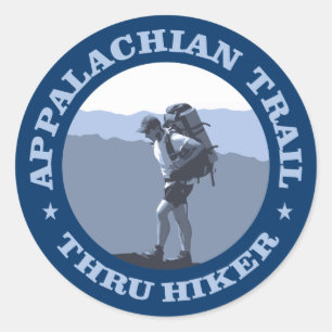 Appalachian Trail - Thru Hiker Runder Aufkleber