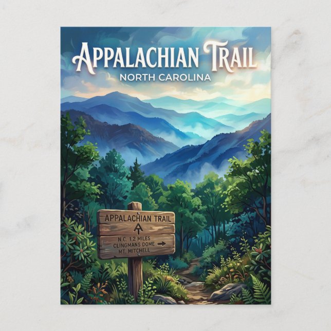 Appalachian Trail USA Postkarte (Vorderseite)