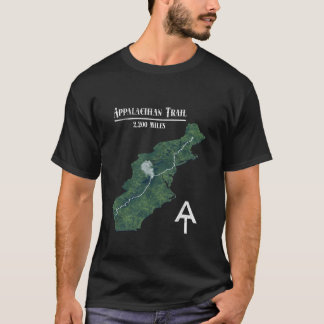 Appalachian-Trail-Wanderkarte T-Shirt