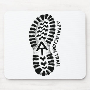 Appalachian Trail-Wanderstiefel-Abdruck  Mousepad