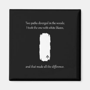 Appalachian Trail White Blaze Paths Divertiert Magnet