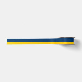 Appalachisches Gold und Blau-Gestreiftes Band Satinband
