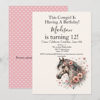 Appaloosa Horse Birthday Einladung
