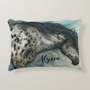 Appaloosa Horse by Bihrle Individuelle Name Pillow Dekokissen