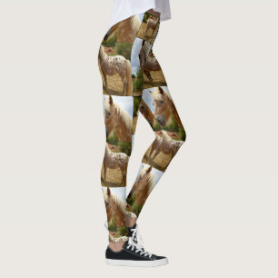 Appaloosa Horse Collage, Dames Full Print Legging