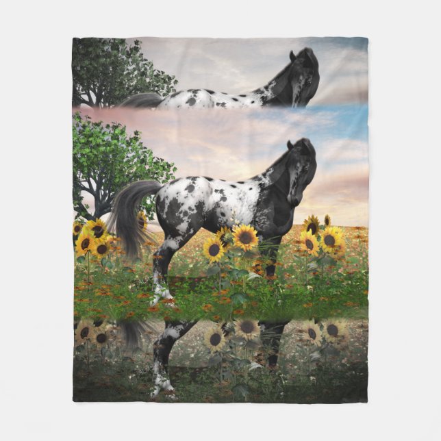 Appaloosa Horse Fleece Blanket (Vorderseite)