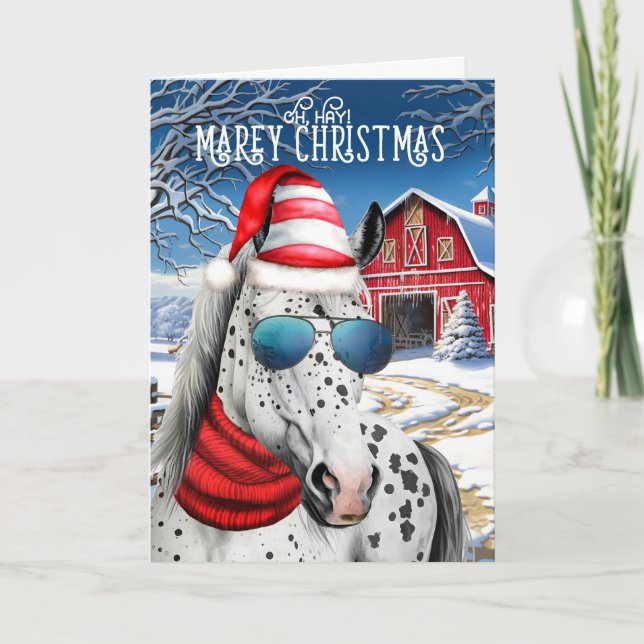 Appaloosa Horse Funny MAREy Weihnachten (Vorderseite)