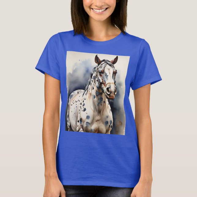 Appaloosa Horse Watercolor Leopard T-Shirt (Vorderseite)