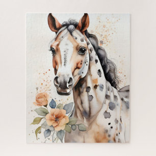 Appaloosa Horse Watercolor Puzzle