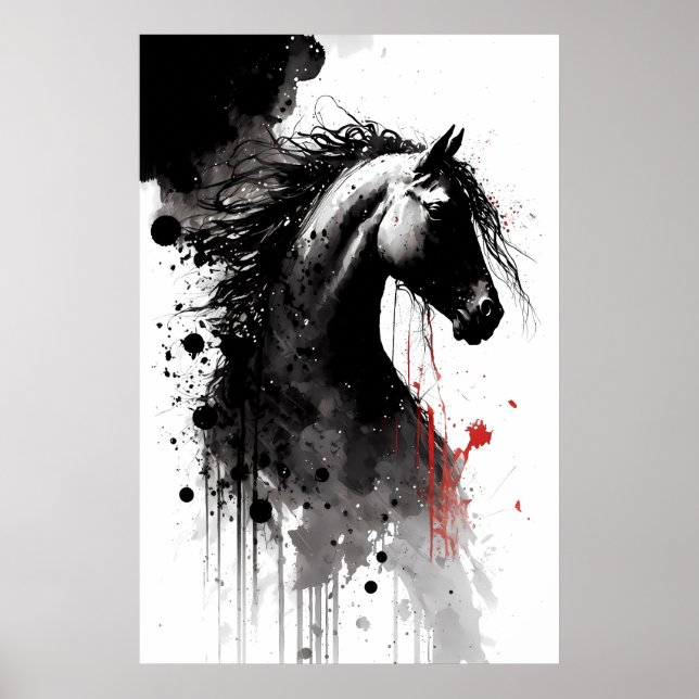 Appaloosa Ink Portrait Poster (Vorne)