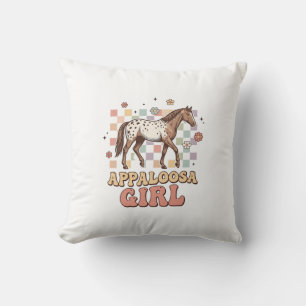 Appaloosa Mädchen Vintage Pferd Western T-Shirt De Kissen