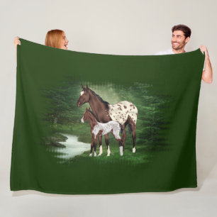 Appaloosa Mare and Foal Fleecedecke
