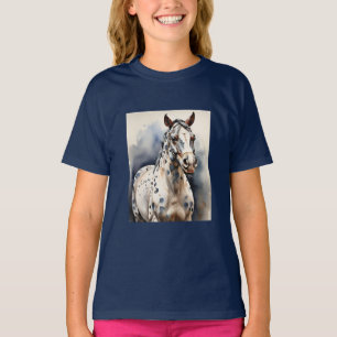 Appaloosa Pferd Aquarell Leopard Shirt Gepunktet