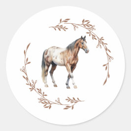 Appaloosa-Pferd-Aufkleber Runder Aufkleber