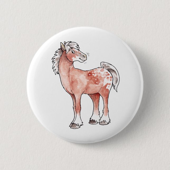 Appaloosa-Pferd Button (Vorderseite)