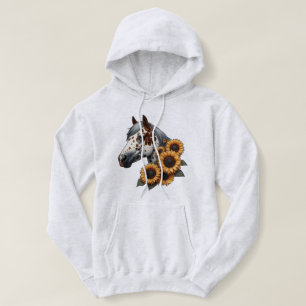 Appaloosa-Pferd mit Sonnenblumen Hoodie