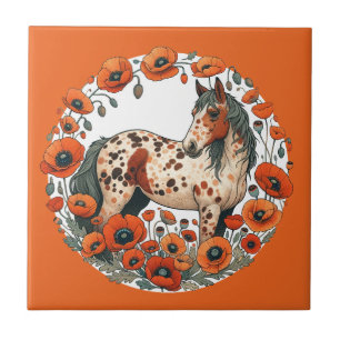 Appaloosa Pferde Mohn Appy Pferde Fliese