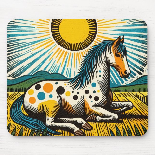 Appaloosa Pferde Mousepad (Vorne)