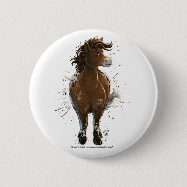 Appaloosa Pony Button (Vorderseite)