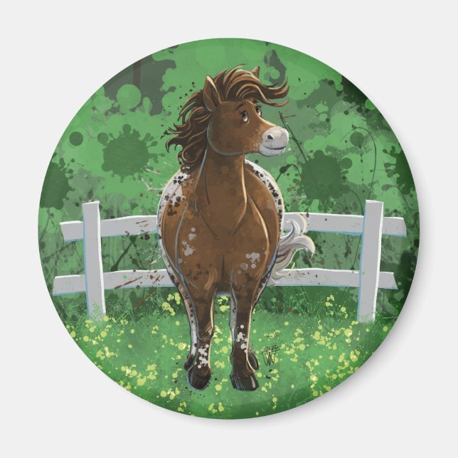 Appaloosa Pony Magnet (Vorne)