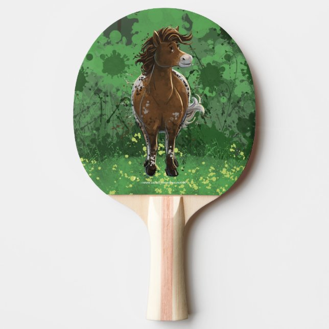 Appaloosa Pony Tischtennis Schläger (Vorderseite)
