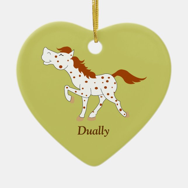 Appaloosa Roan Horse Custom Ornament (Vorne)